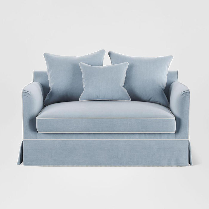 Noosa Hamptons 1.5 Seat Sofa Bed Blue Sky
