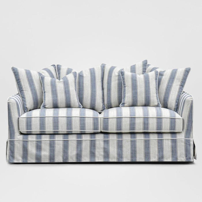 Noosa Hamptons 2 Seat Sofa Bed Noosa Blue Sky Stripe
