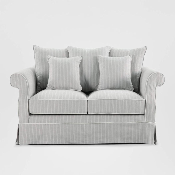 Avalon Hamptons 2 Seat Sofa Cloud Stripe