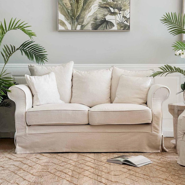 Avalon Hamptons 2 Seat Sofa Ivory