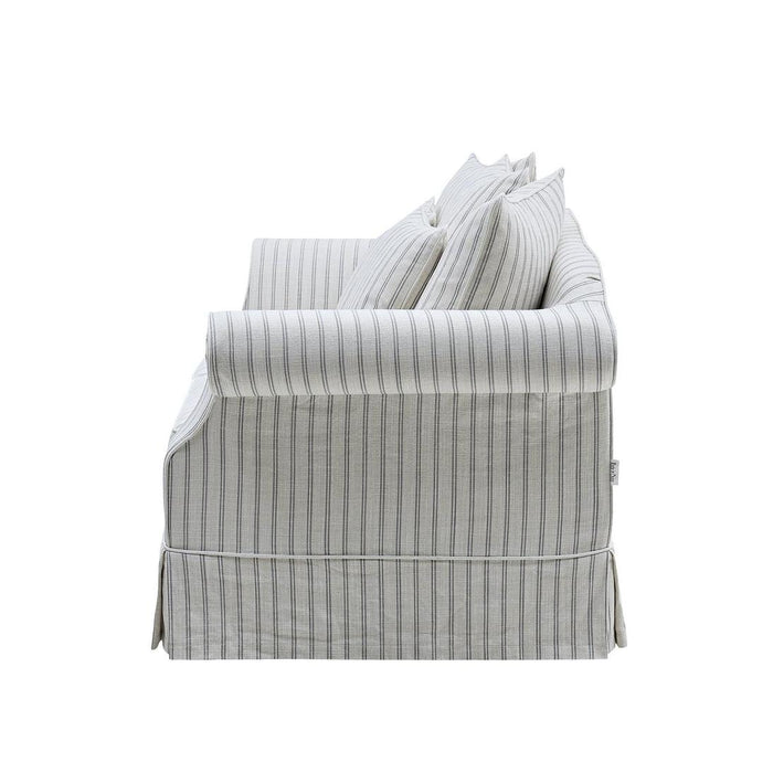 Avalon Hamptons 2 Seat Sofa Stone Stripe