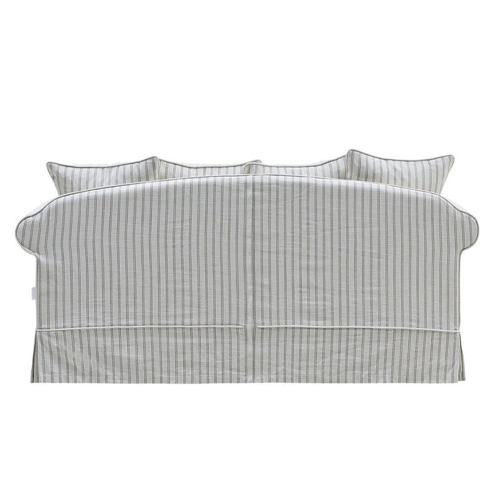 Avalon Hamptons 3 Seat Sofa Stone Stripe