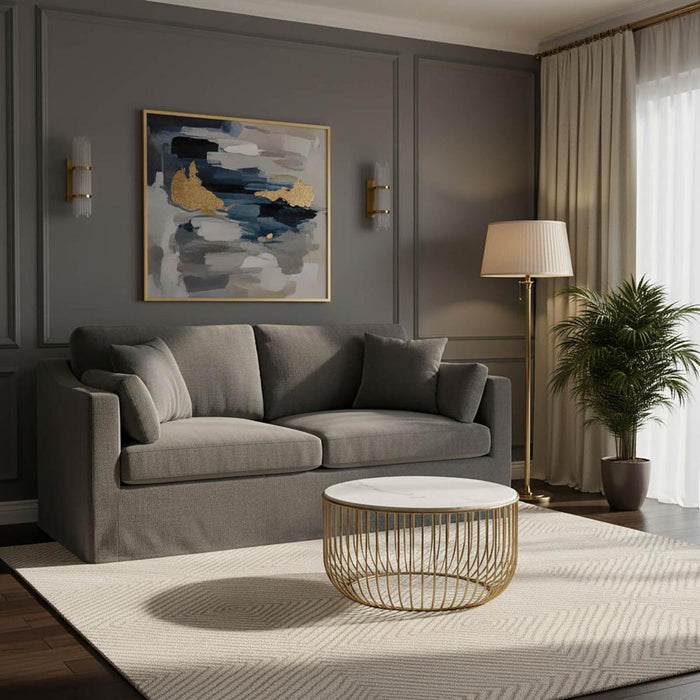 Clovelly Hamptons 2 Seat Sofa Storm