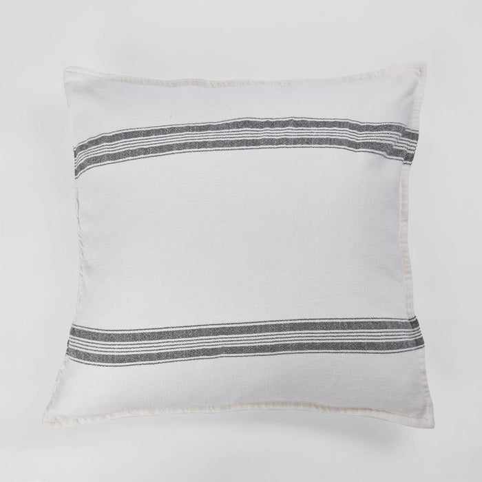 Stripe Slub Cush 50x50 White