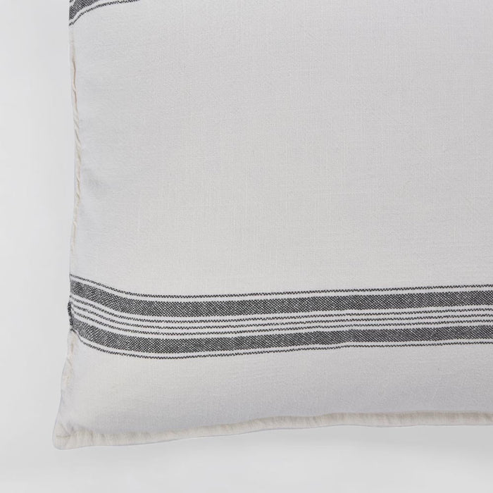 Stripe Slub Cush 50x50 White