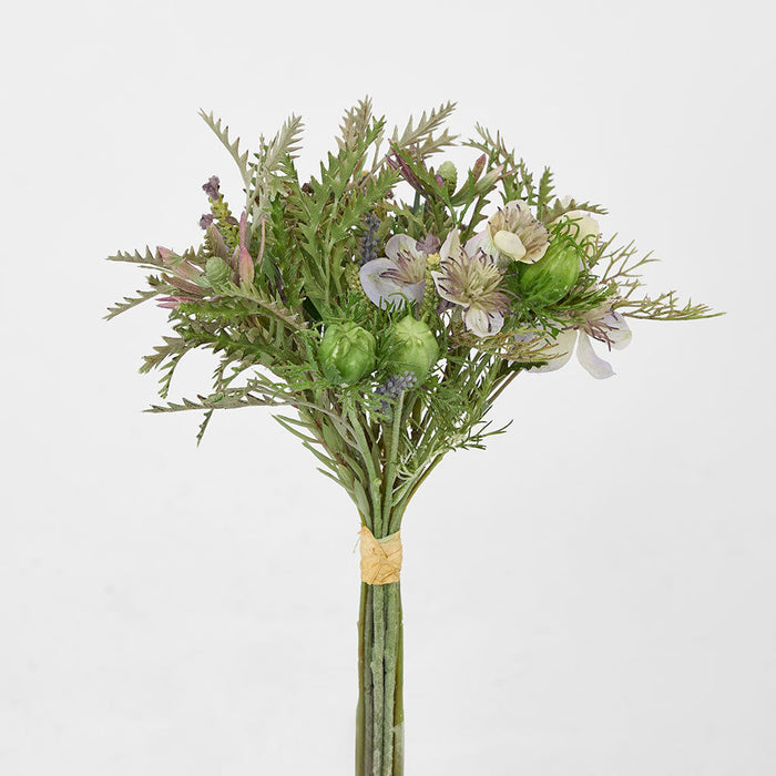 Lavender Mix Bouquet 30cm Green