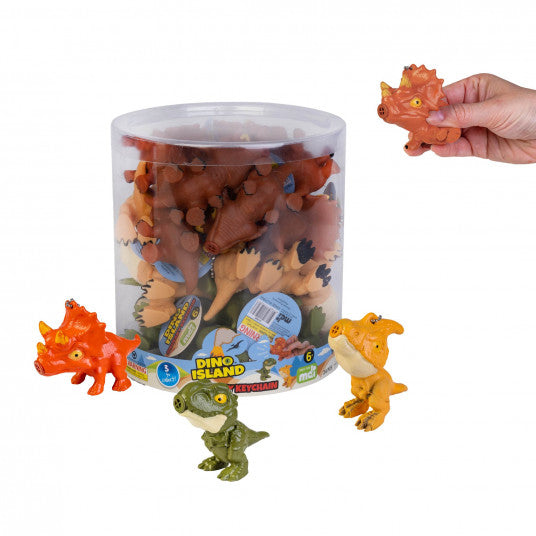 Squeaky Dino Keychain