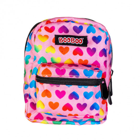 Pink Rainbow Hearts BooBoo Backpack Mini