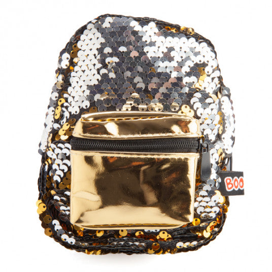 Gold Sequins BooBoo Backpack Mini