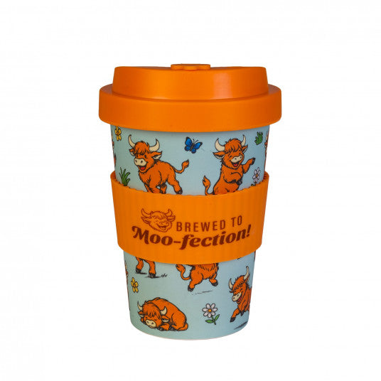 Highland Cow Eco-to-Go Bamboo Cup