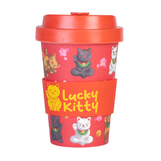 Lucky Kitty Eco-to-Go Bamboo Cup