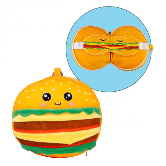Smoosho's Pals Travel Burger Mask & Pillow