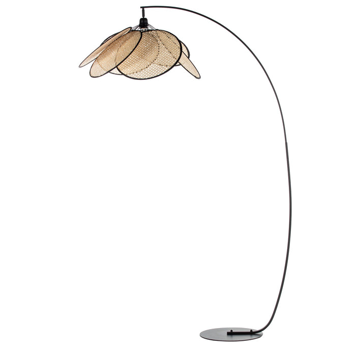 NSIMG-SHA256:fe30402f51610294b52799891e80eb91935fb93966acce9fa86eff6b6ef83936 · Isalbi Amalfi Fiore Floor Lamp Black & Natural