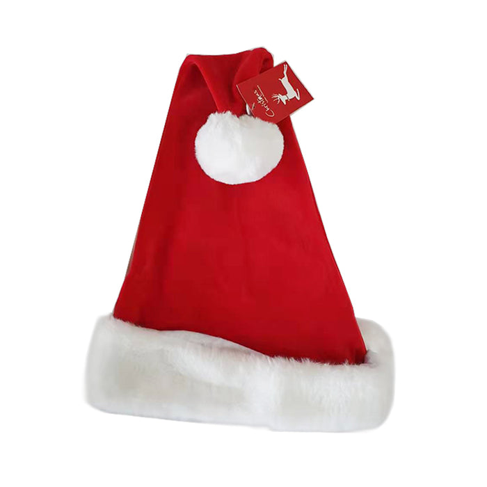 Santa Hat Delux Adult Swing Tag+J-Hook