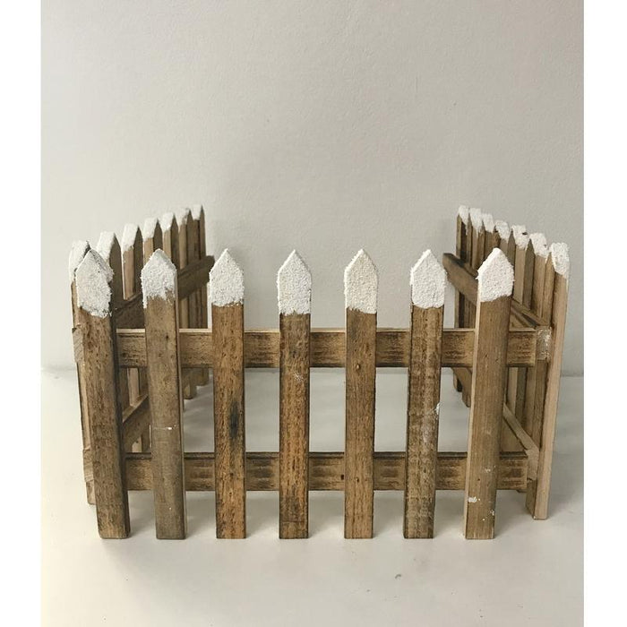 Wooden Decorative Fence 90x20cm ‚Äì Ideal for Christmas Displays