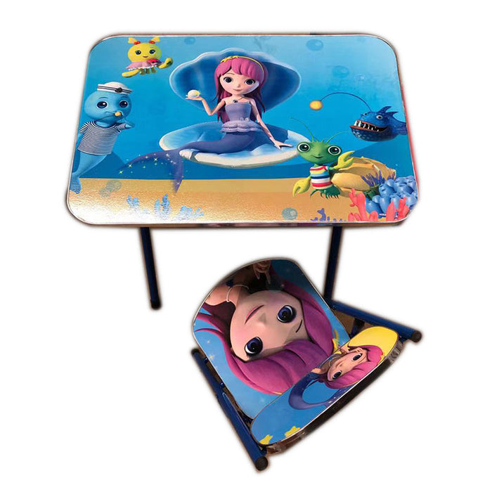 Kids Chair & Table Set 40X60Cm Mermaid