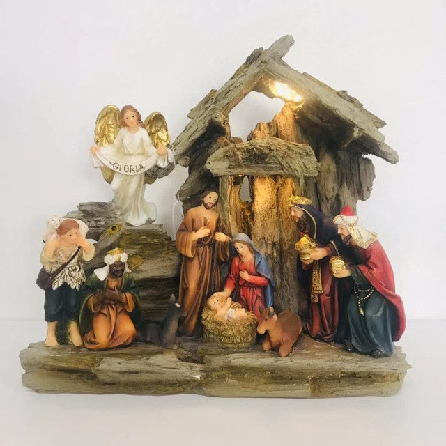 Nativity W/Light 29.2*11.5*25.2Cm