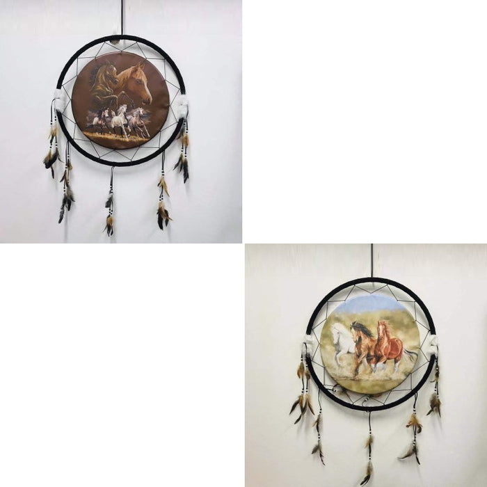 Dream Catcher W/Print 24" Horse 2A