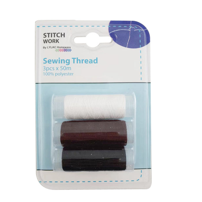 Stitchwork - Sewing Threads 50Mx3Pc