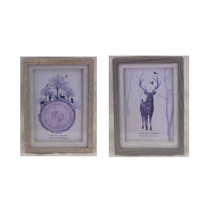 Photo Frame Twin Frame 2Asst 6X8"