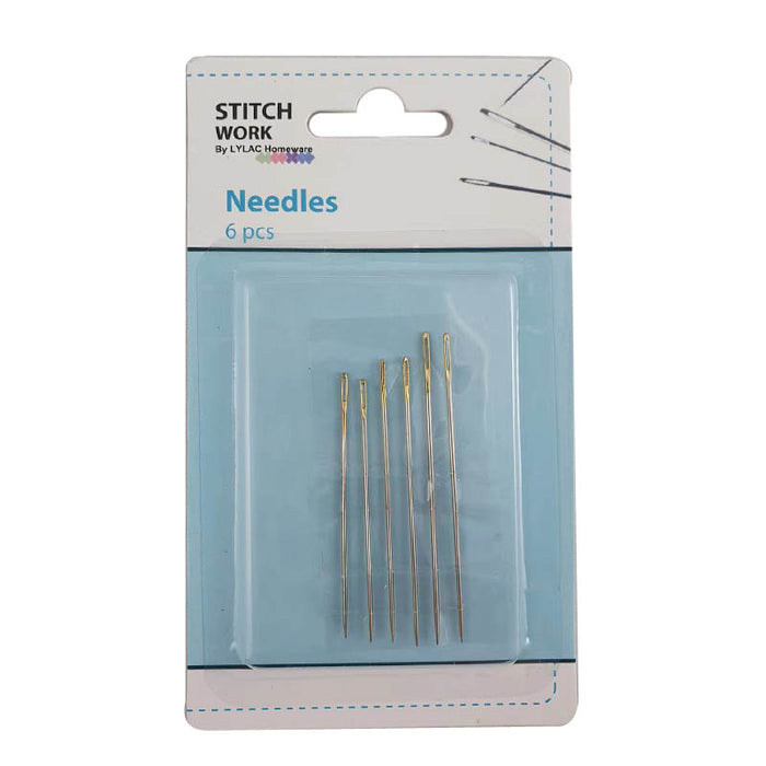 Stitchwork - Sewing Needles 6Pc Big Hole