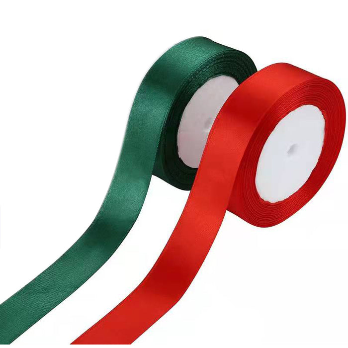 Xmas Ribbon Satin 2.5Cmx3M Red/Green