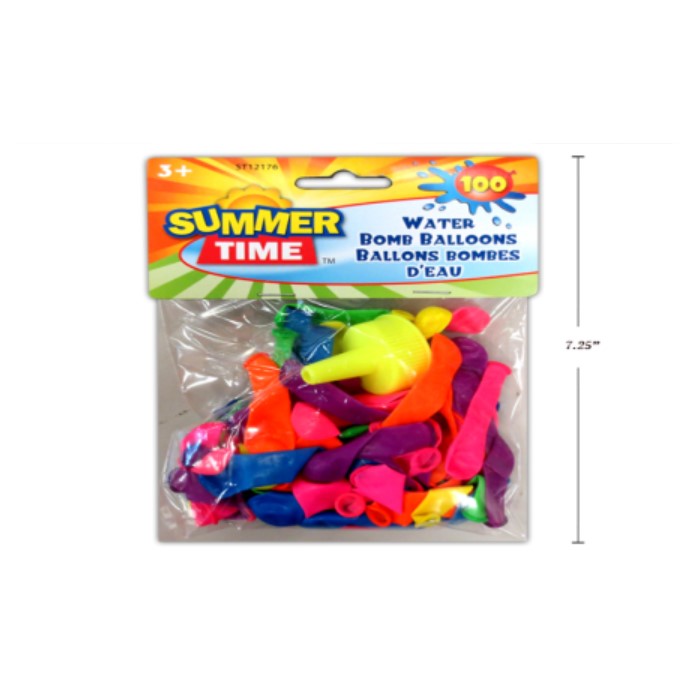 Toy - Water Bomb Pk100 6.35Cm W/Filler