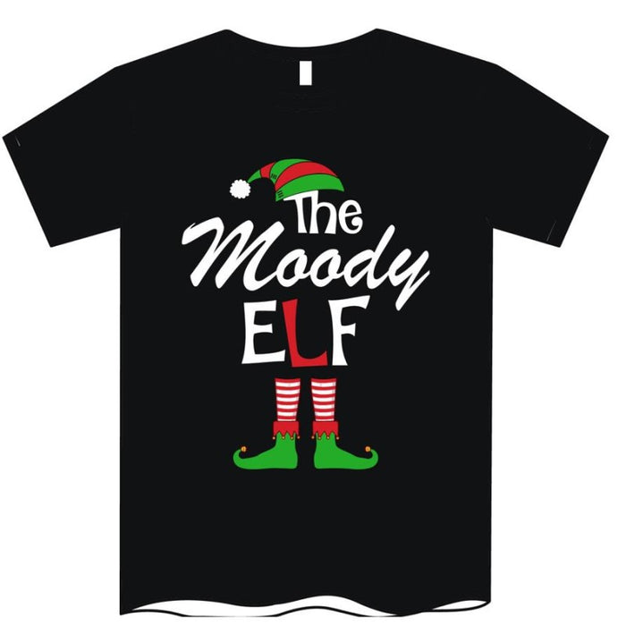 Xmas T-Shirt Kid'S Moody Elf 3Sizes 85% Polyester +15%Cotton