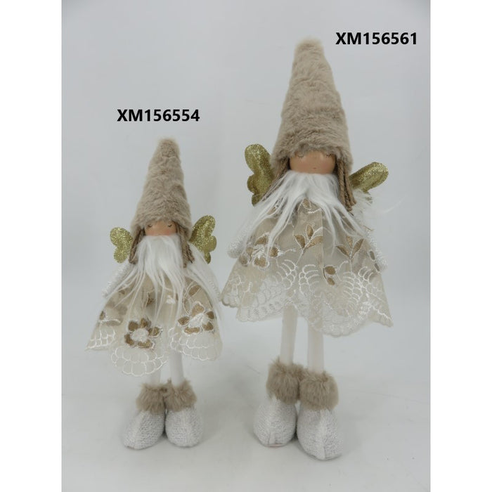 Plush Hat Angel Lace Dress Standing 11X11X34Cm