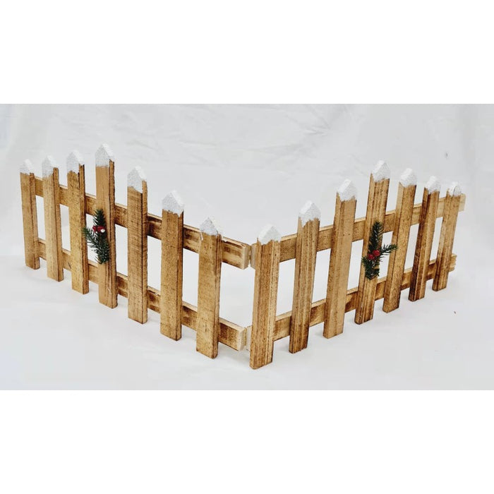 Wooden Fence 90x25cm ‚Äì Perfect for Holiday Village Scenes