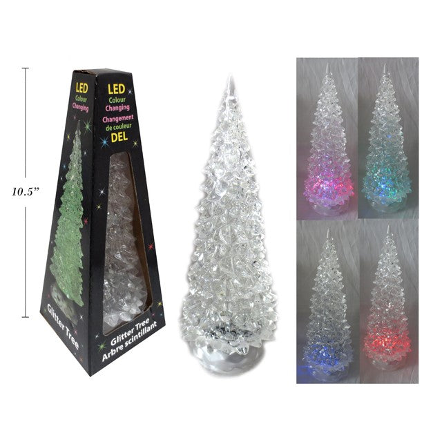 Water Glitter Tree 26Cm Col.Changing Colour Box 3-Aaa Not Included