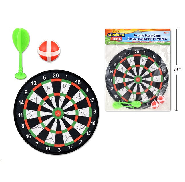 Toy - Velcro Dart Board 28Cm 2P Dart 2 P Ball