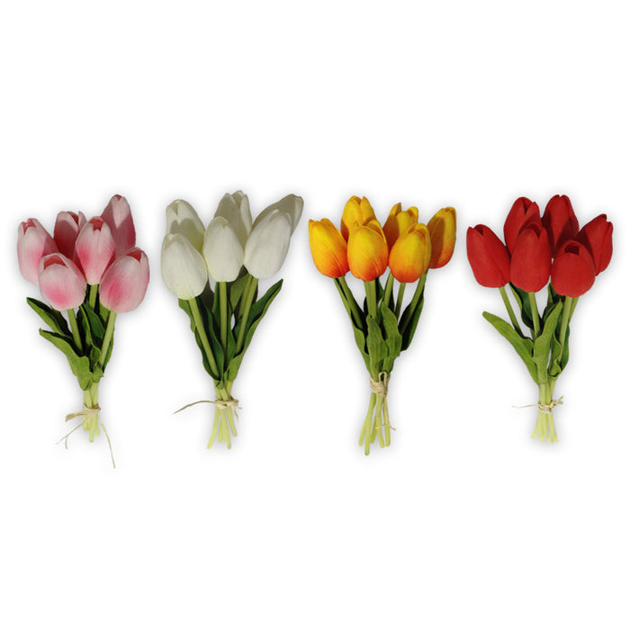 Flower Bouquet - Pu Tulip 7Hd 35Cm