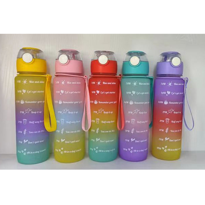 Plastic Water Bottle 800Ml 4Cols