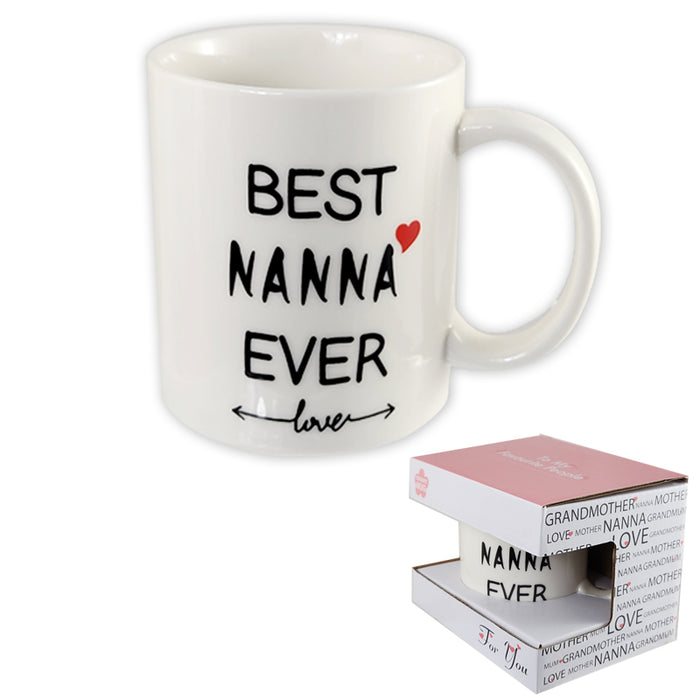 Ceramic Mug "Best Nanna Ever" 11.5X8X8.9Cm