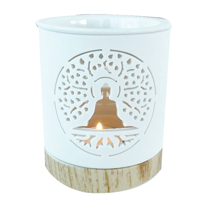 Ceramic Oil Burner Buddah 9.5X10.7Cm