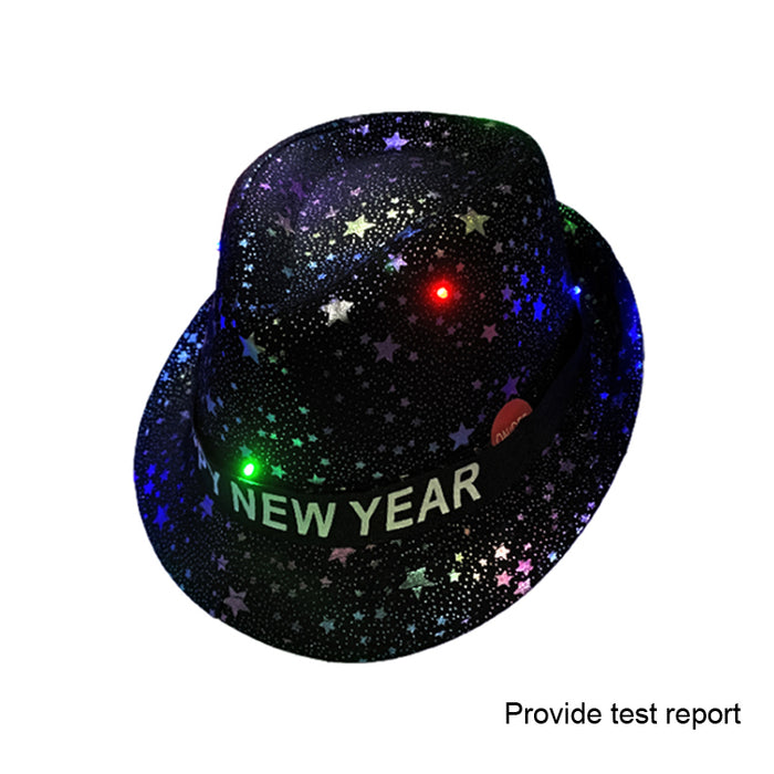 New Year Led Fecora Black W/Stars