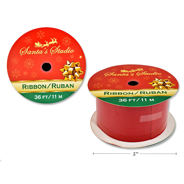 Xmas Ribbon Velvet 6.3X10.97M