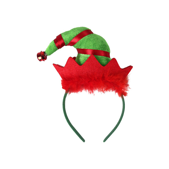 Xmas Headband Elf W/Bell 22.5Cm