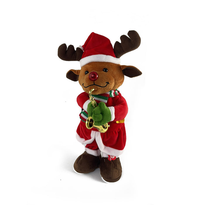 Musical & Dancing Saxon Deer 34Cm