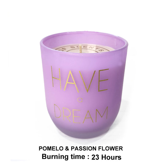 Glass Candle D7Xh8Cm Pomelo & Passion Flower 135G