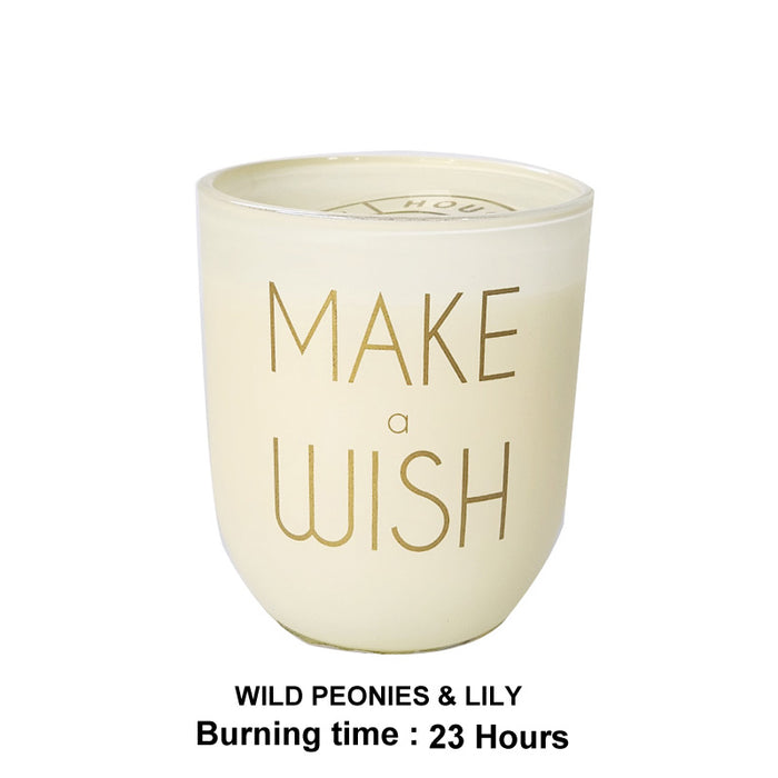 Glass Candle D7Xh8Cmwild Peonies & Lily 135G