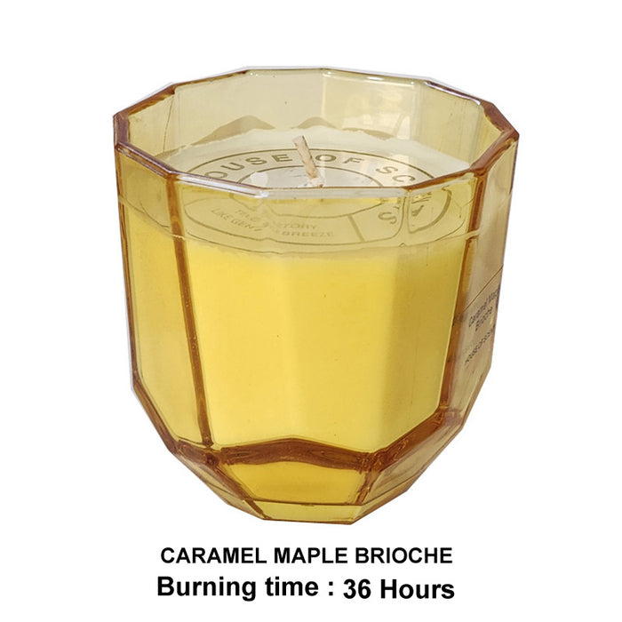 Glass Candle D8.8Xh9Cm Caramel Maple Brioche 200G