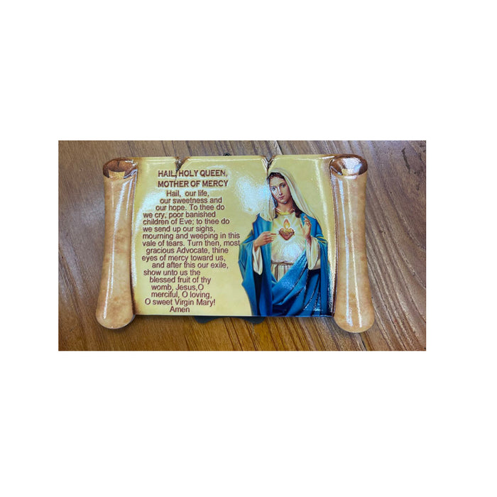 Ceramic Plaque Religion 15X9.5Cm Holy Mother