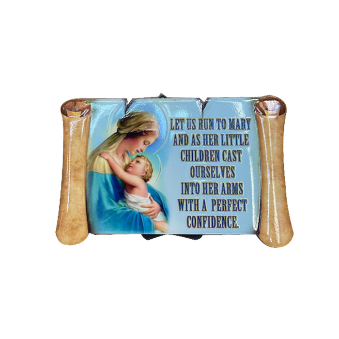 Ceramic Plaque Religion 15X9.5Cm Mary