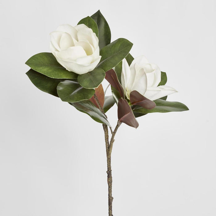Magnolia Large 2 Heads 85cm White