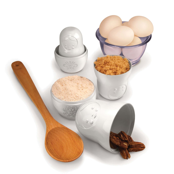 NSIMG-SHA256:b4f4272041b1f5cbcc895f01cdd4faa76be025f255d16317704ac2764dab9d74 · Isalbi Fred M-Cups - Matryoshka Measuring Cups 6pcs Set White