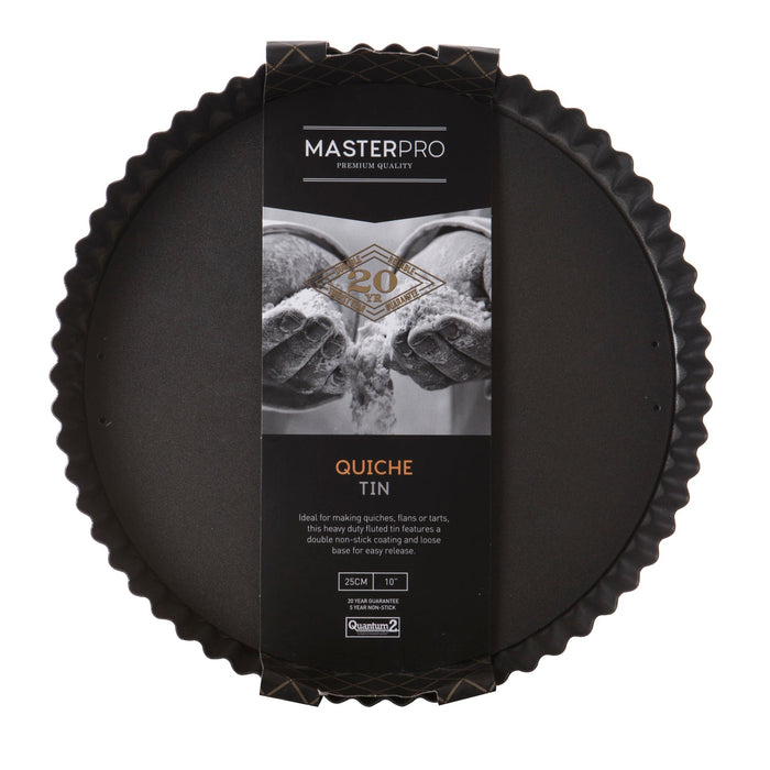 NSIMG-SHA256:33f0eef2cbc74164a5cea45b5c7da21c7595a097997fac8c8d564906d7260d64 · Isalbi MasterPro Non-Stick Loose Base Round Flan/Quiche Tin Black