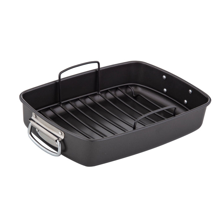 NSIMG-SHA256:acb12b0d3cef8291cb0d9f7f66bf2604364bf583a7c5f2de53cc6988ead8c6cc · Isalbi MasterPro Non-Stick Roaster with Rack Black
