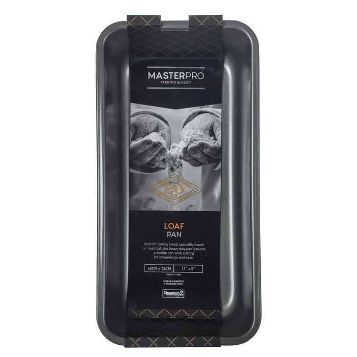 NSIMG-SHA256:1b4ba5350facfaee67c60af5f0239626ce614146e93746609e1e34e15a8e7177 · Isalbi MasterPro Non-Stick Large Loaf Tin Black